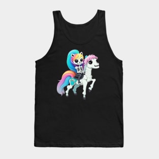 skeleton riding horse Tank Top